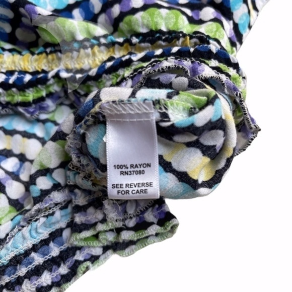 Cato Plus Size Multi-Colored Could Shoulder Blouse - Picture 7 of 8